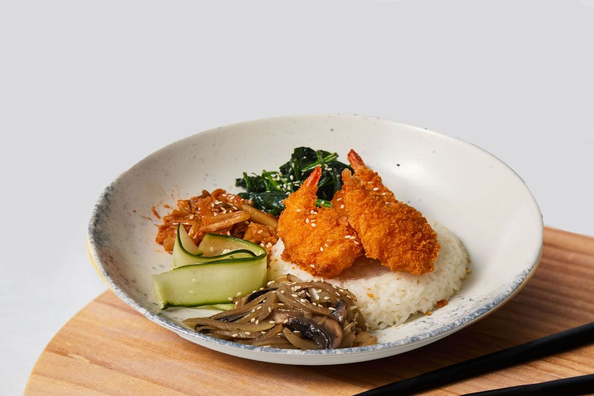 Crispy Lemongrass & Chilli Prawn BiBimBap