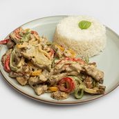Beef Stroganoff With Rice - Kcal 533