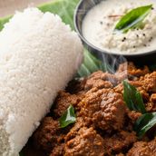 Puttu Beef Curry Combo
