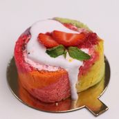 Raspberry Roll Cake
