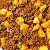 Minced meat with potatoes