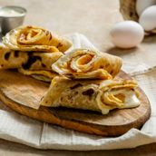 Paratha Wrap, Egg And Cheese