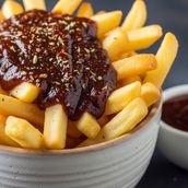 Potatoes sauce and spices