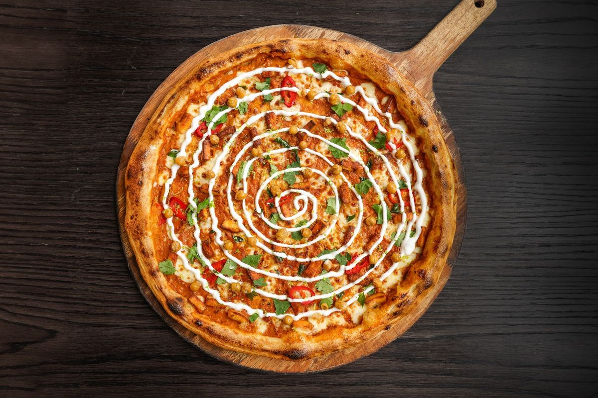 Chickpea Tikka Masala Pizza