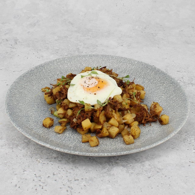 PULLED BEEF BRISKET HASH*