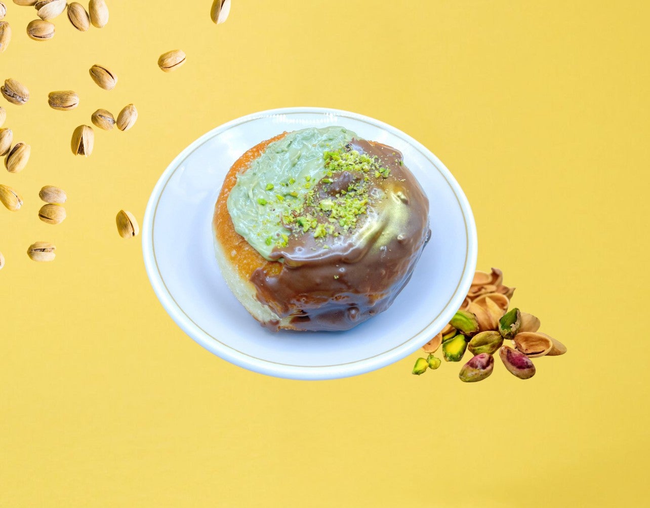 Dubai Viral Kunafa Pistachio Doughnut