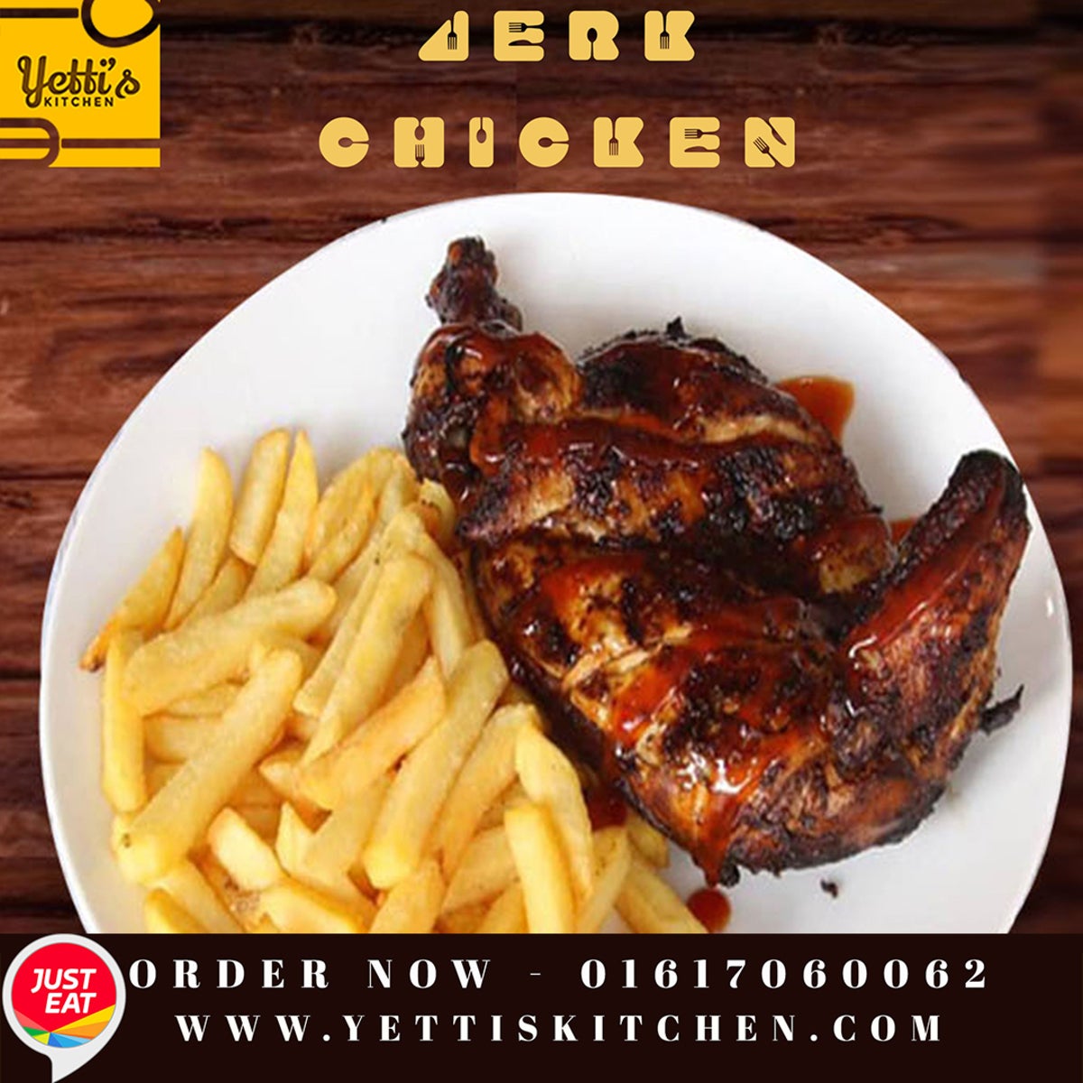 Jerk Chicken and Chips