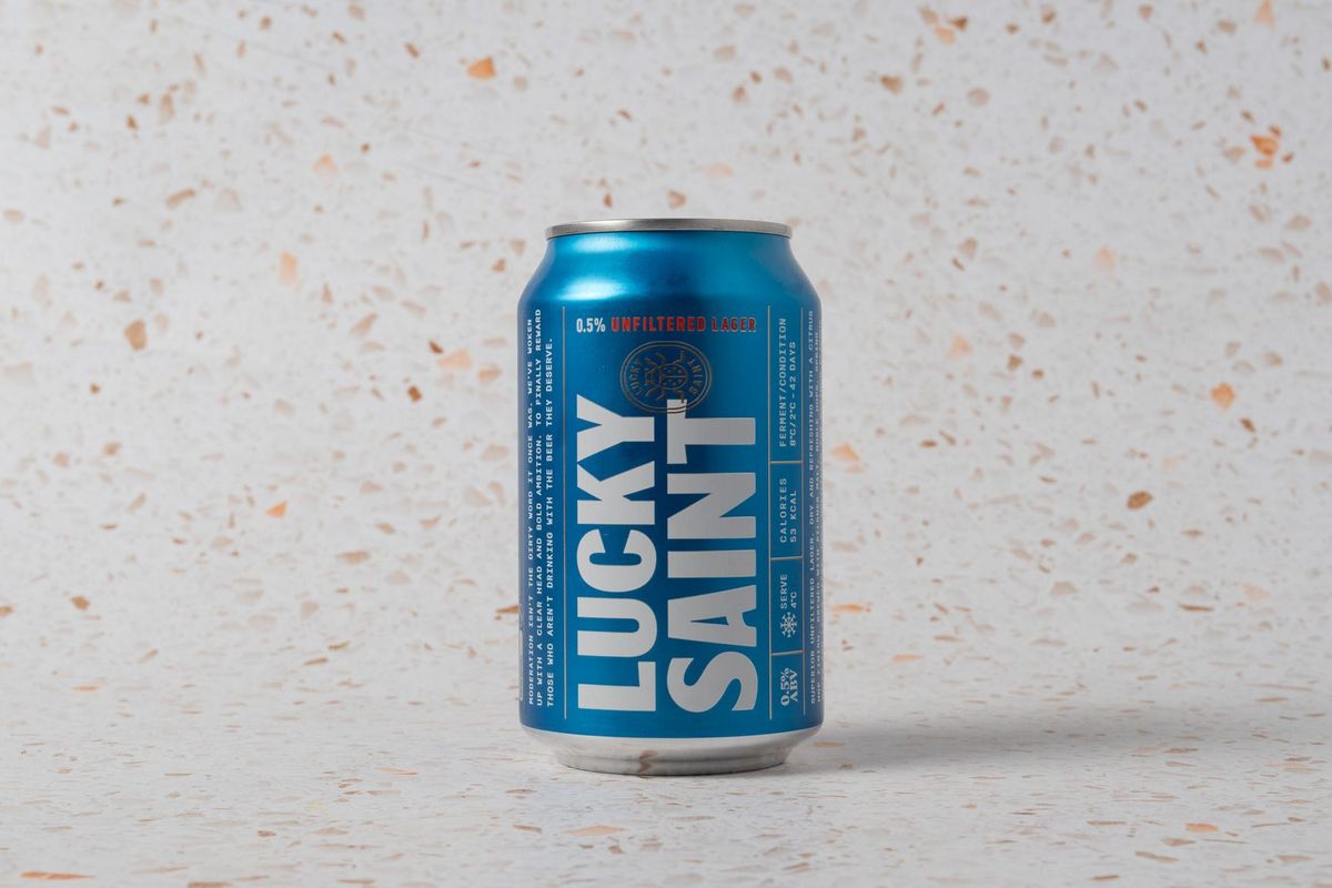 Lucky saint unfiltered lager