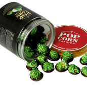  Choco-Pop Green Apple Popcorn Coated With Dark Chocolate 