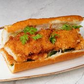 Banh Mi Sandwich with Crispy Fish