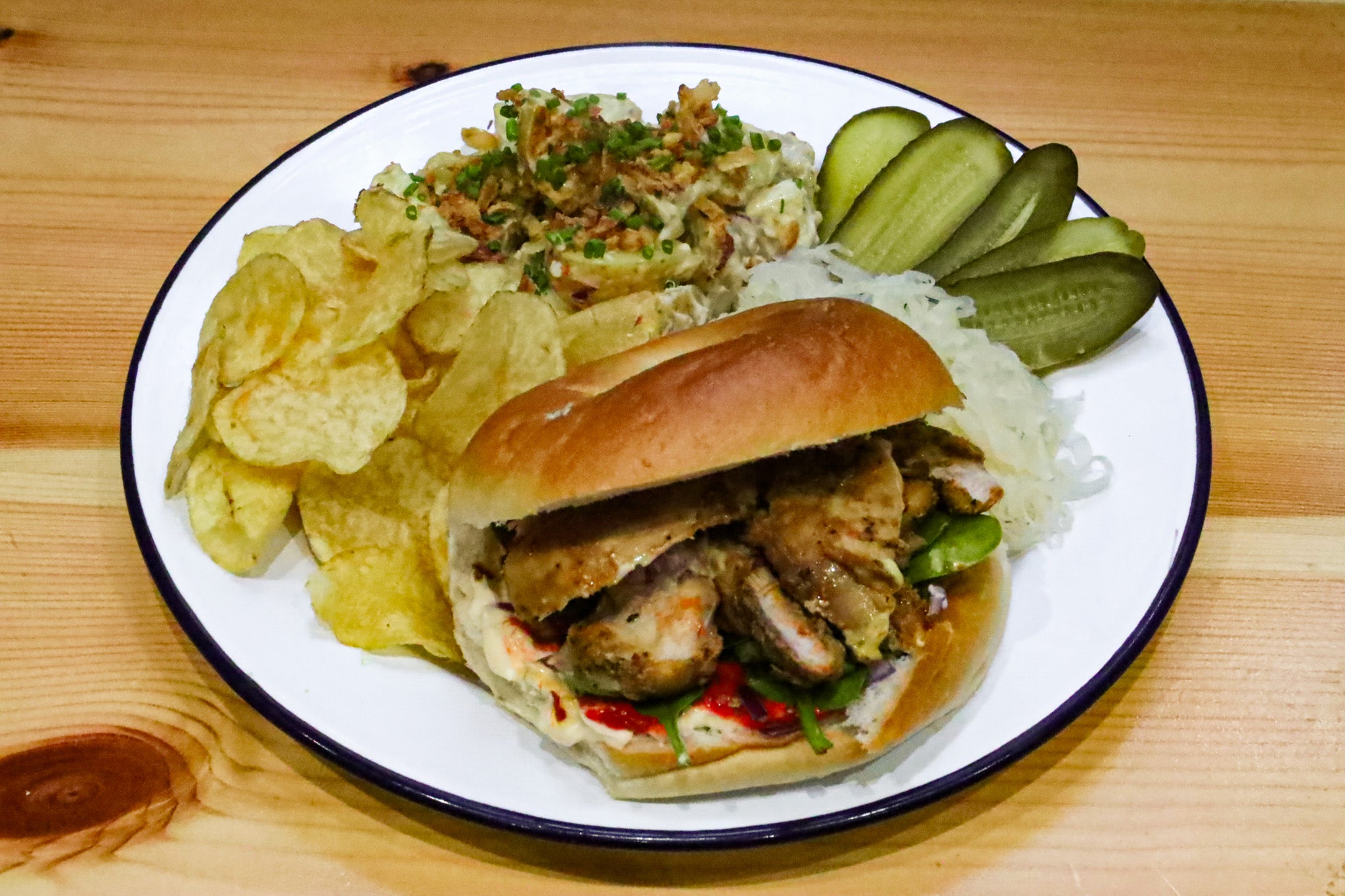 Shredded Chicken with Harissa or Aubergine and Garlic Sauce