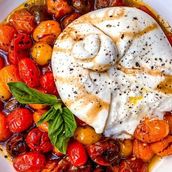 Burrata With Roasted Tomatoes