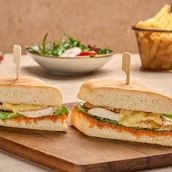 Grilled Chicken and Brie Cheese Sandwich