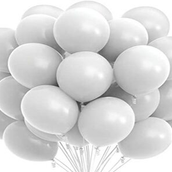 White Helium Balloons