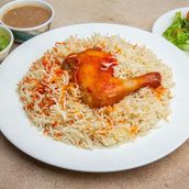 Mezbani meat with rice
