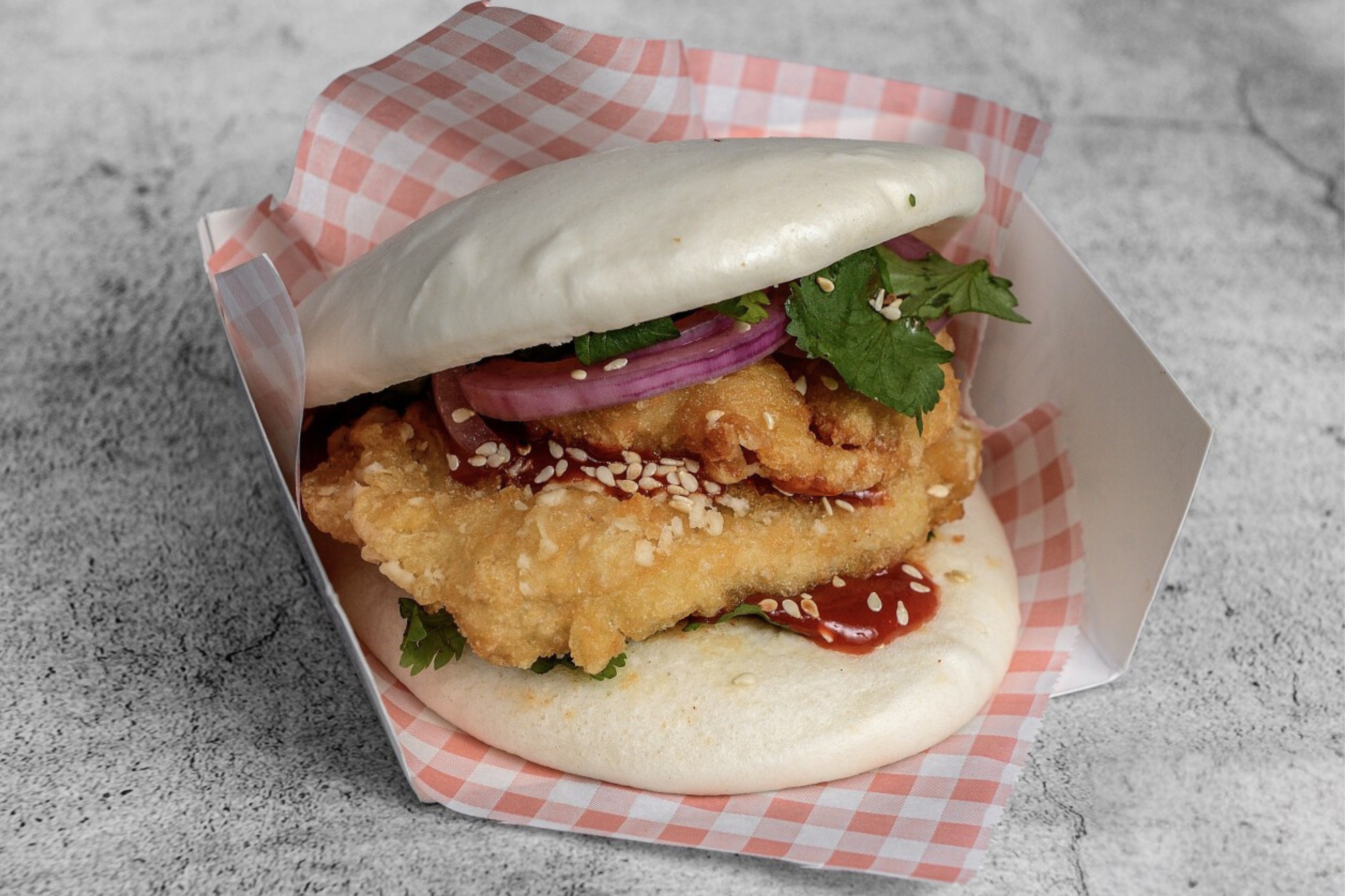Korean Fried Chicken Bao