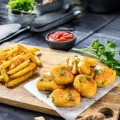 Chicken Nuggets With Potato Wedges