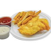 Tempura Chicken Breast With Chips