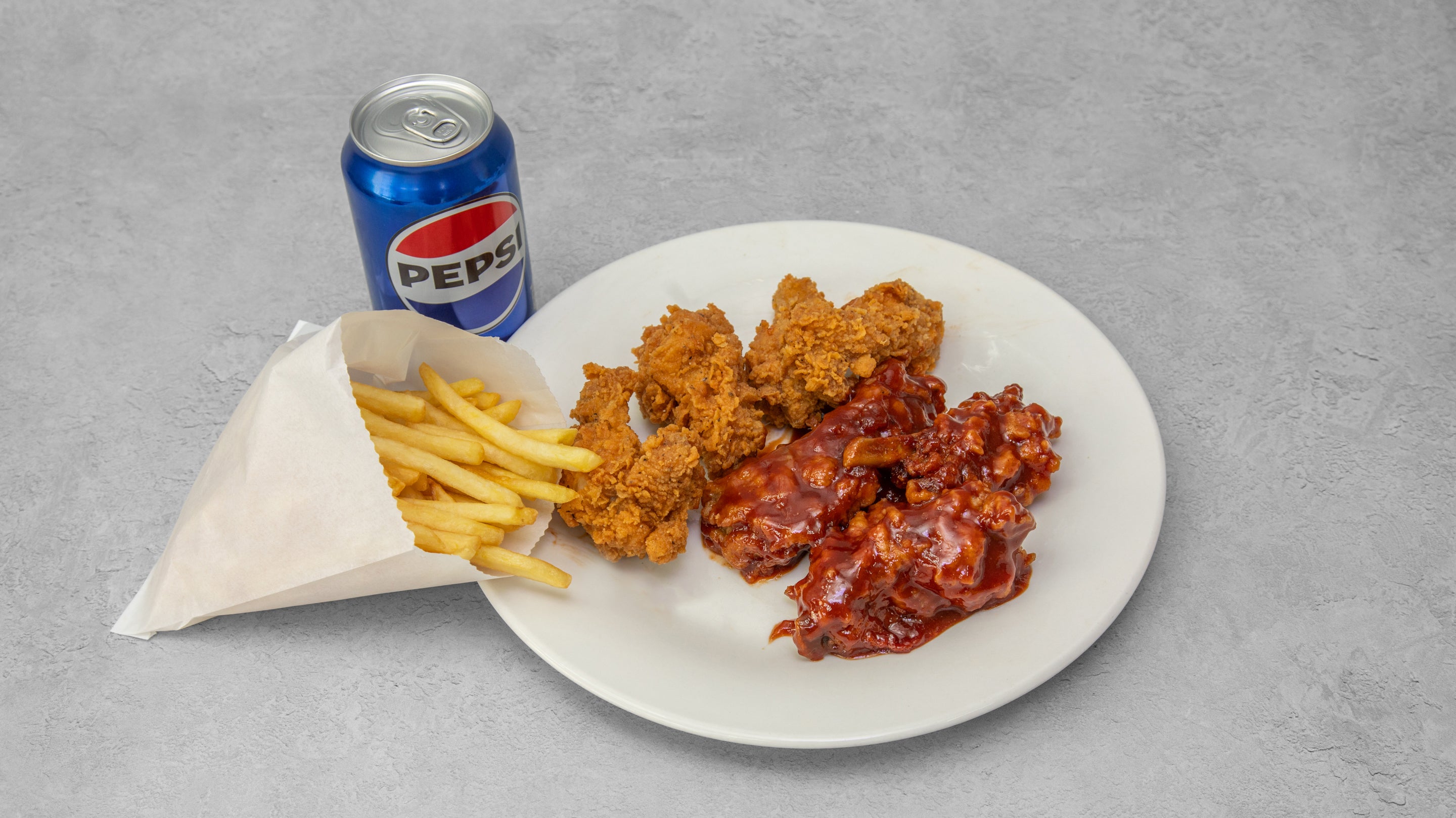 BBQ Ribs with Wings Meal