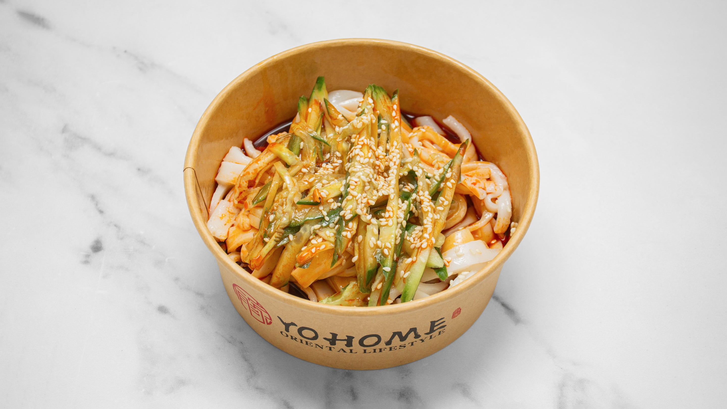 正宗麻酱凉皮 Cold Wheat Noodles with Sesame Sauce