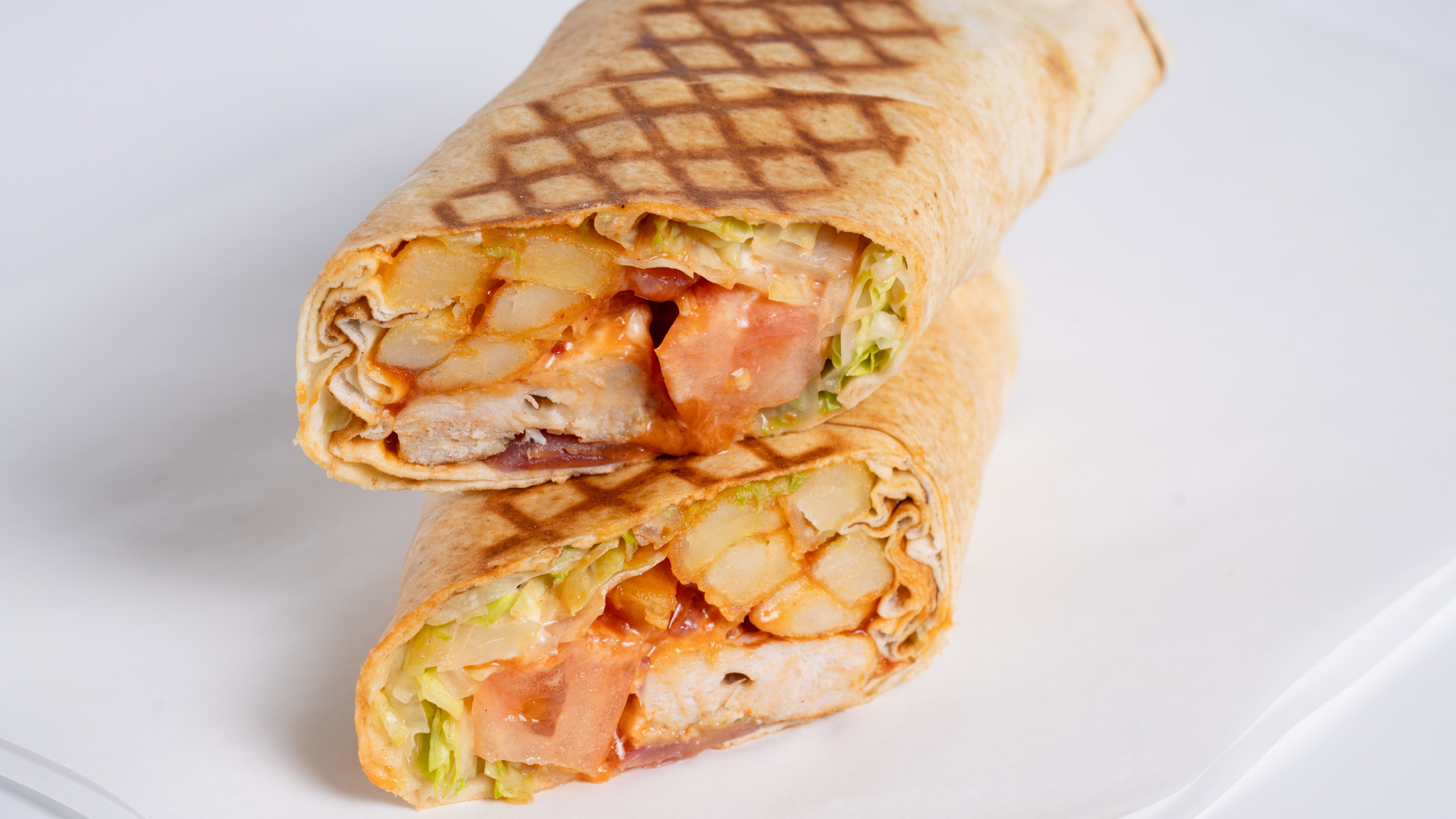 Chicken Skewer Khobez Wrap