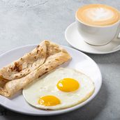 Sunny Side Egg with coffee