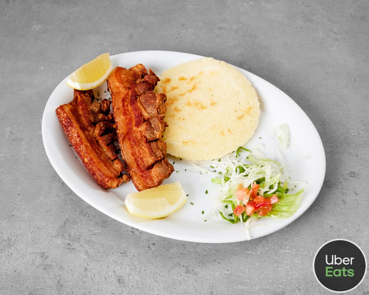 Arepa con Chicharron
