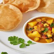 Aloo Ki Sabzi Poori (Potato Curry) poori 4