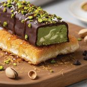 Pistachio Kunafa Chocolate Protein Bar