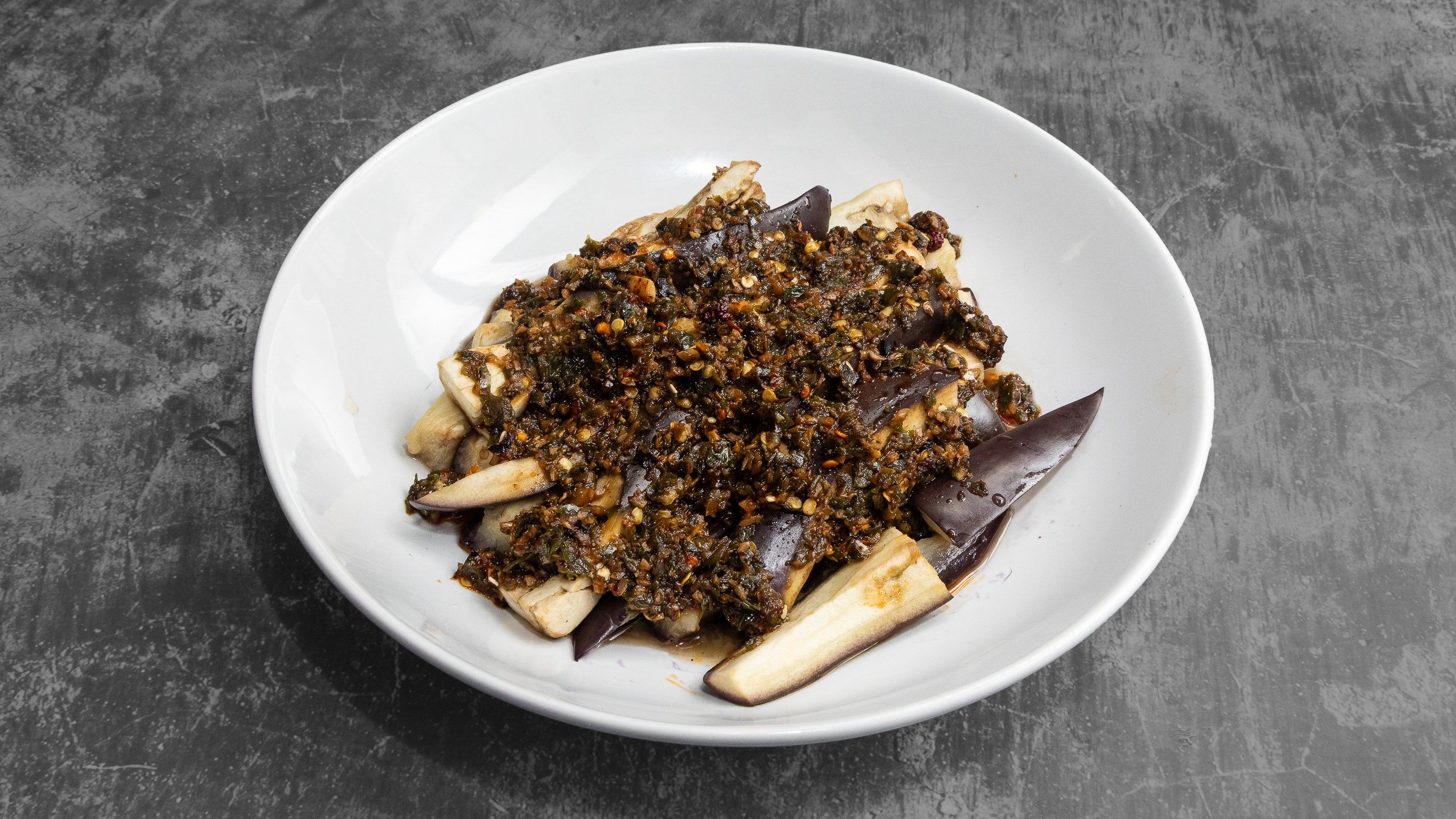 擂椒茄子 Mashed Eggplant