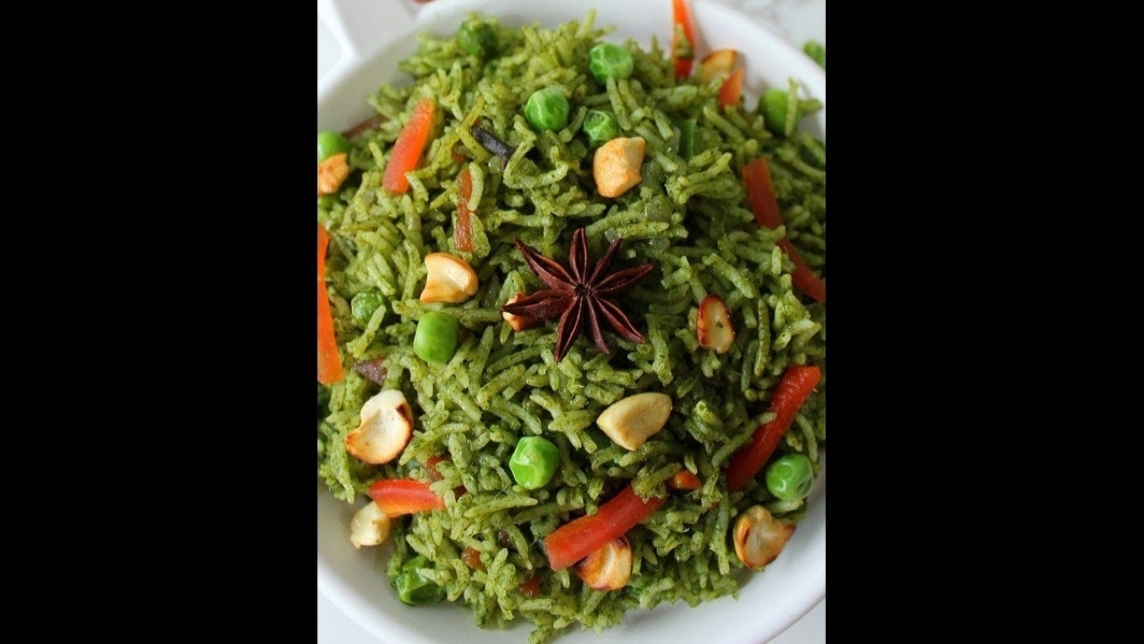 Hyderabadi Green Vegetable Biryani