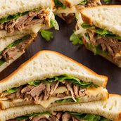 Beef Club Sandwich
