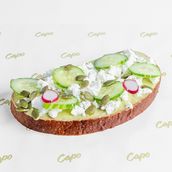 Avocado With Cottage Cheese Toast