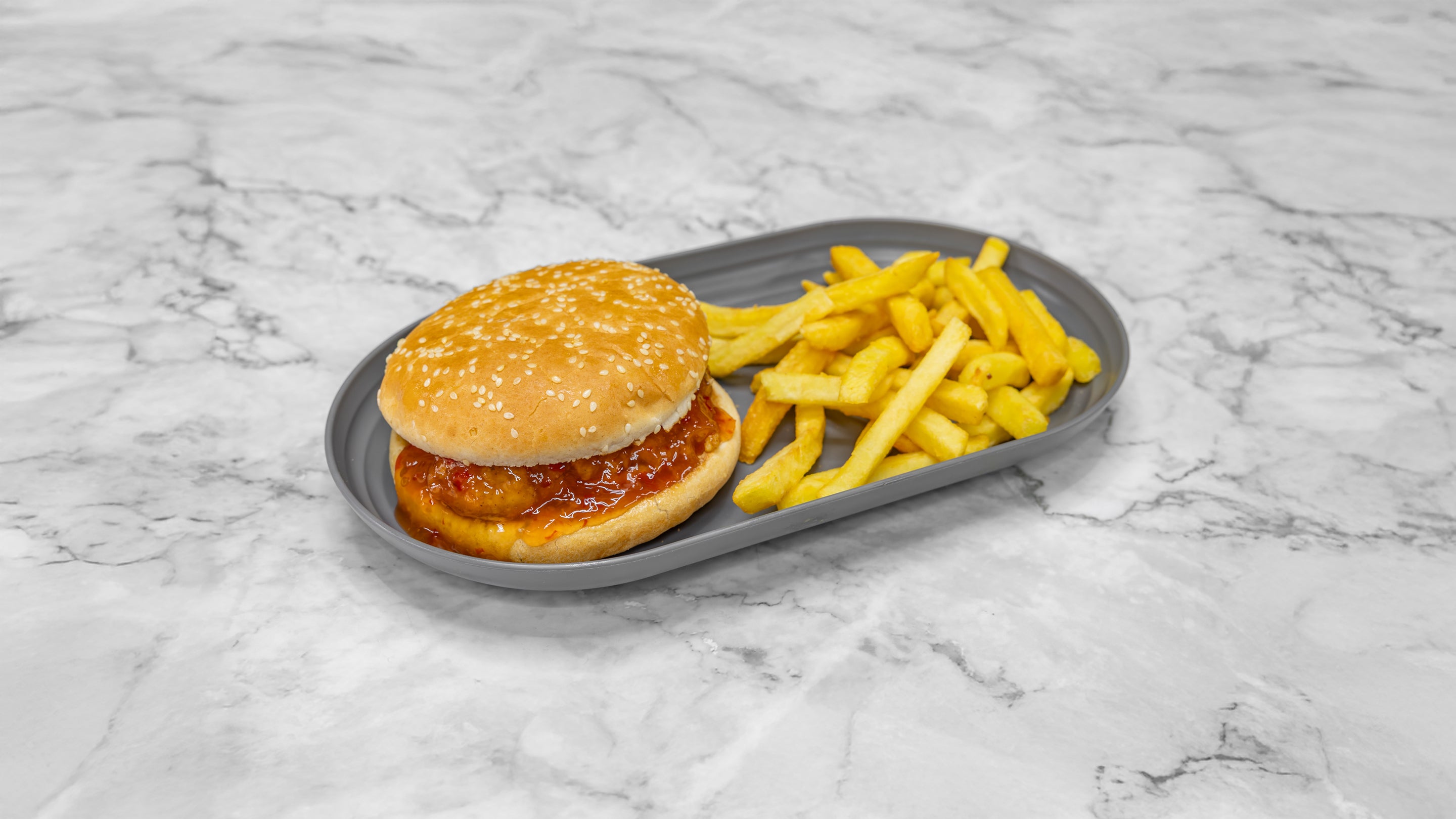 Chicken Dipped Burger