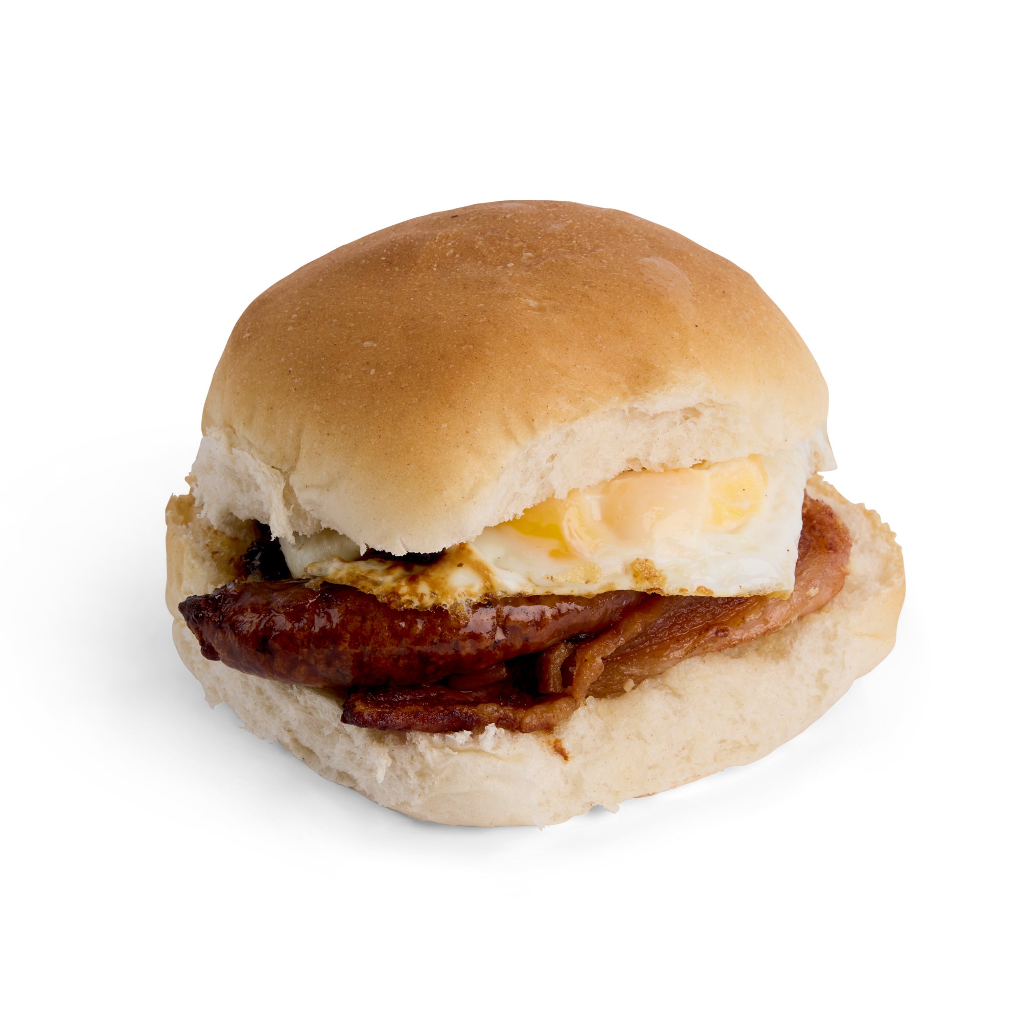 Bacon, Sausage and Egg Barm