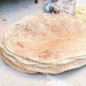 Large Brown Saj Bread