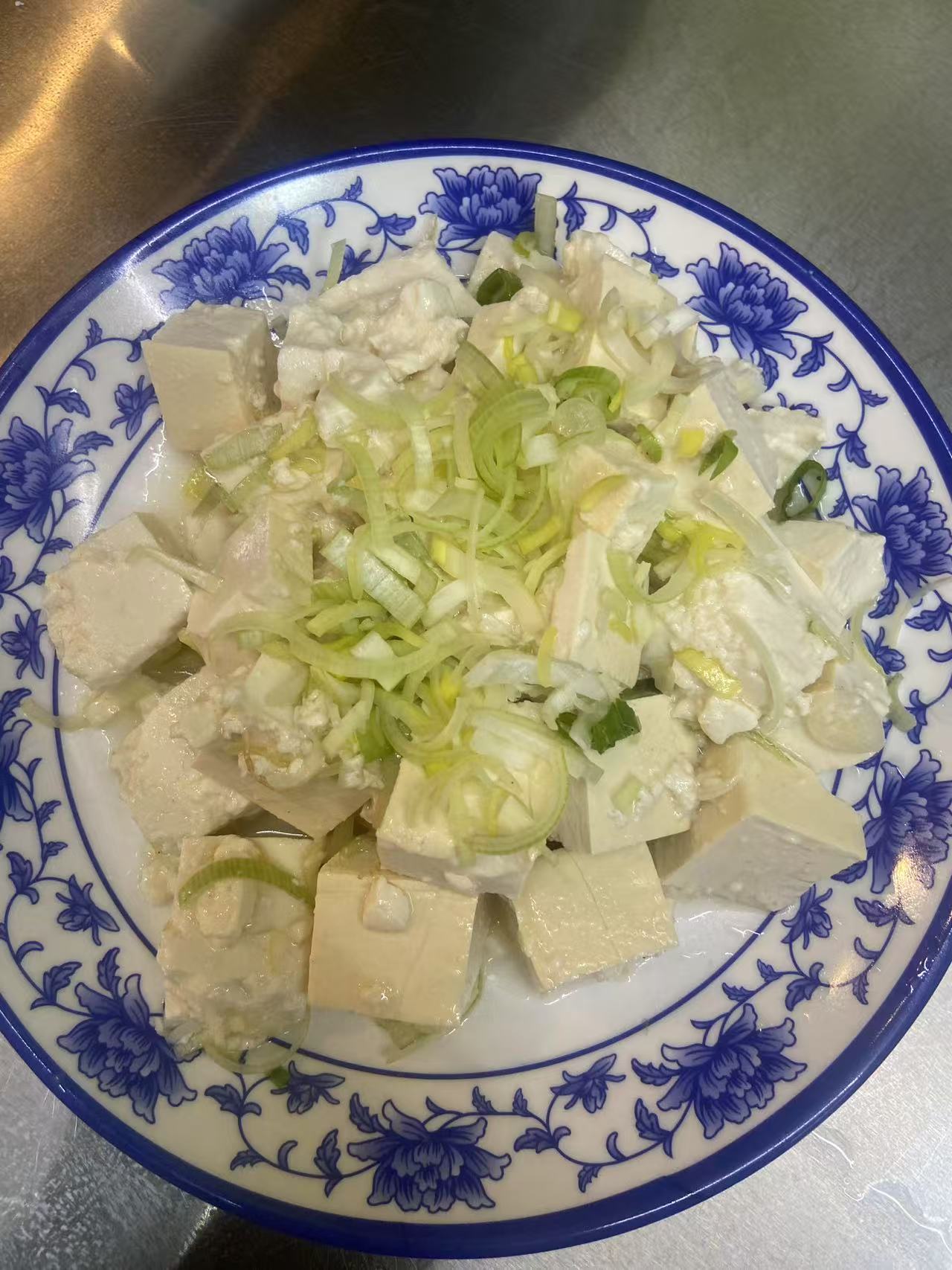 小葱拌豆腐 Tofu with Spring Onions