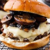 Swiss Mushroom Majesty Burger