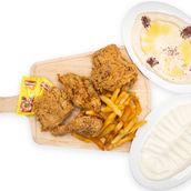 Broasted Meal Spicy (4pcs)