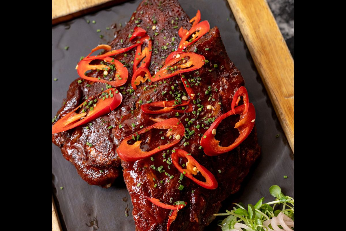 Slow Cooked Pork Ribs 1/2