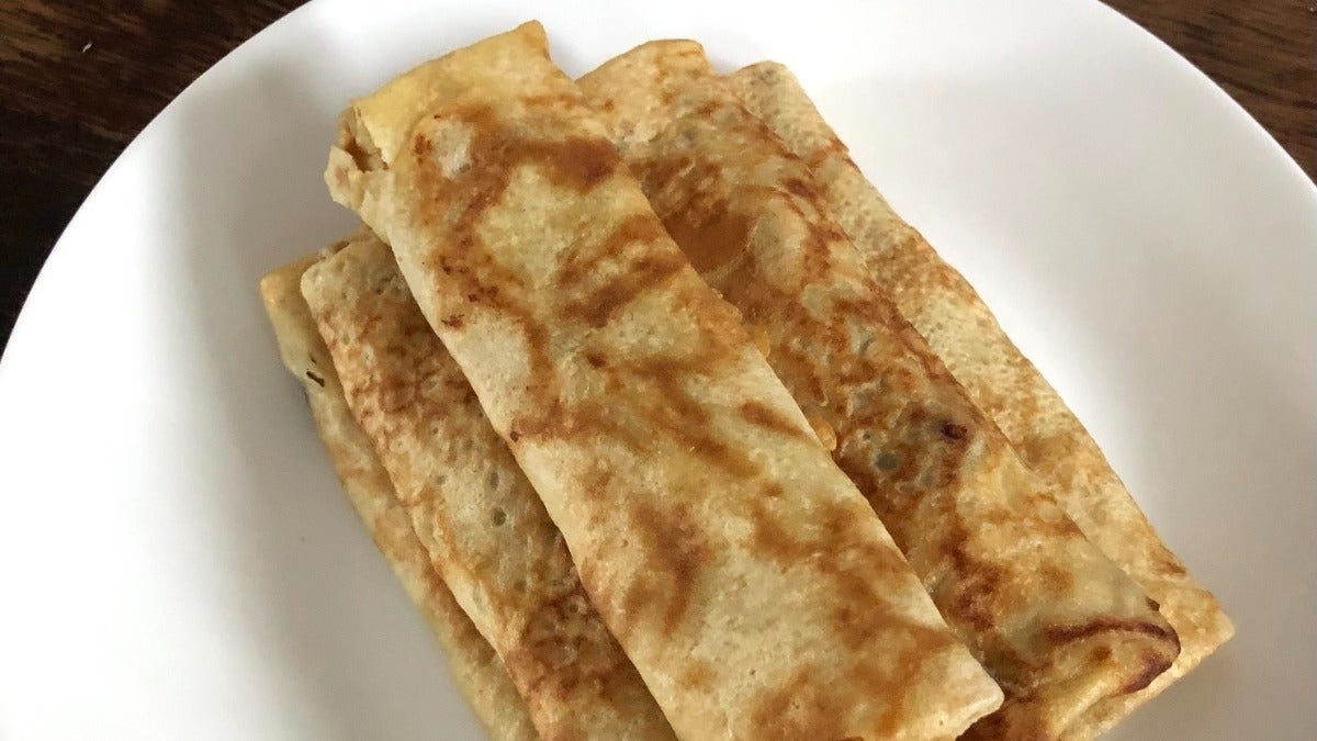 Crépes with mushrooms (Vegan)