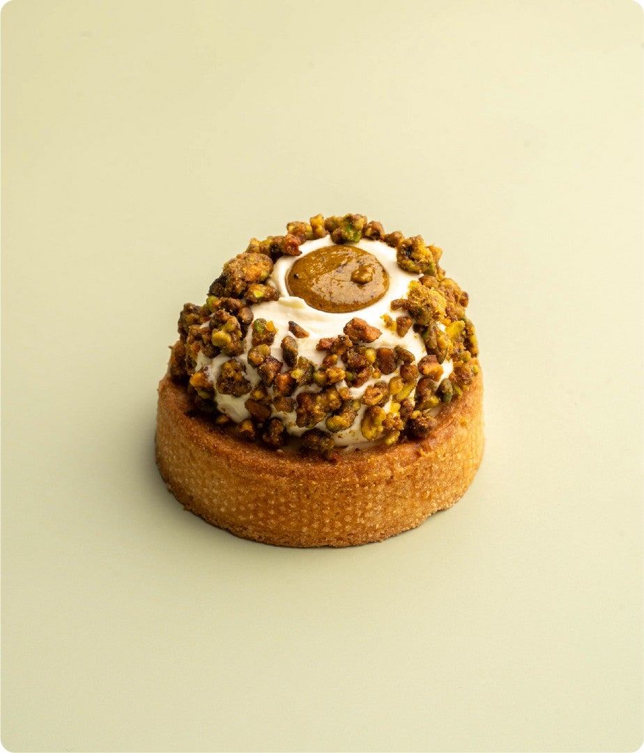 Pistachio & Raspberry Tart