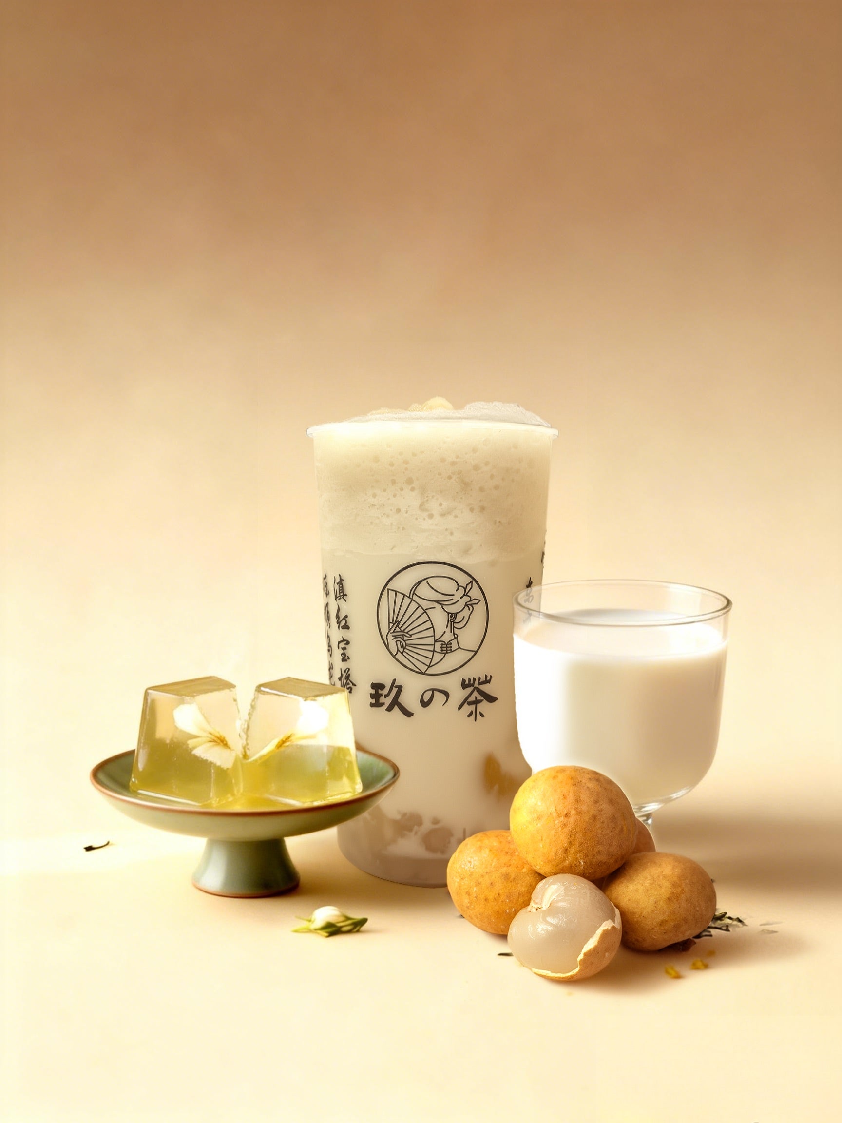招牌手作・龙眼栀子椰 Iced Lychee Coconut Ballet