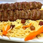 Meat Kabab With Rice