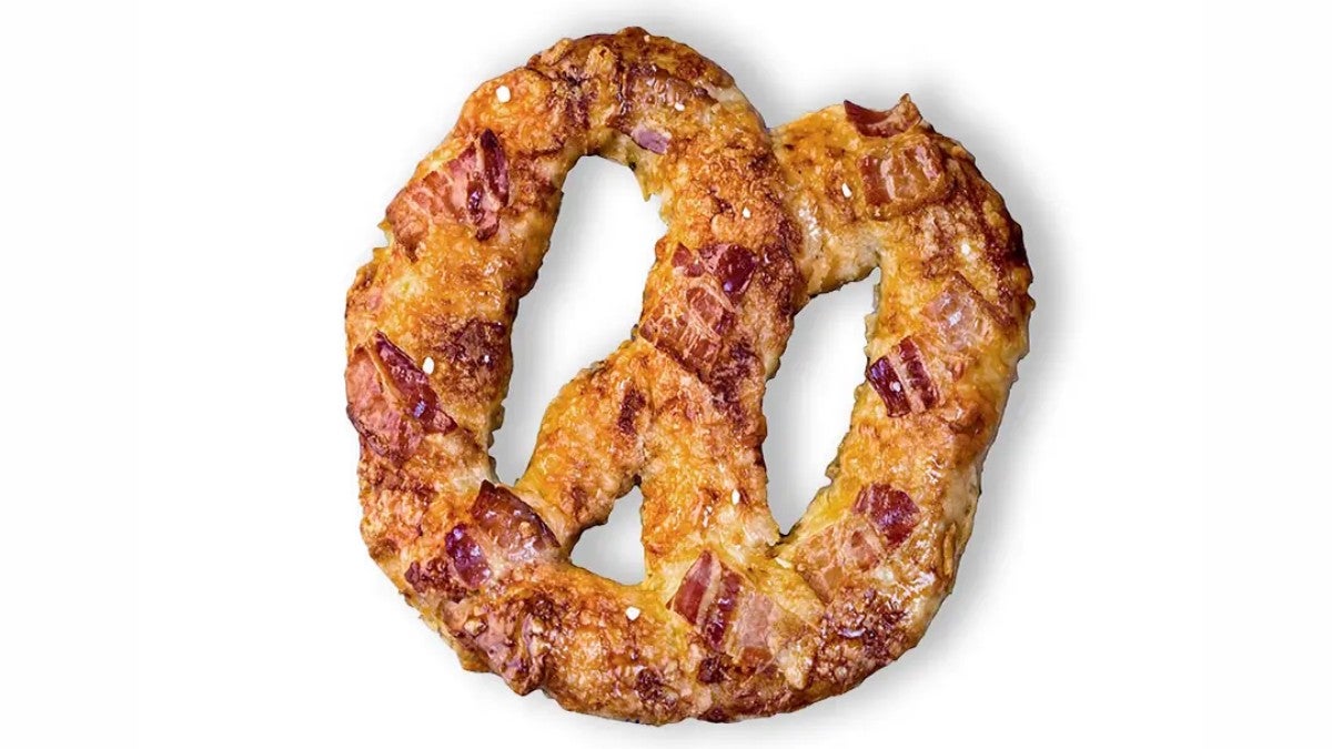 Cheese and Bacon Pretzel