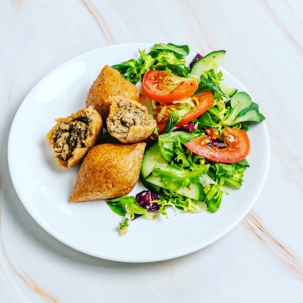 Kubba 4 piece with Salad