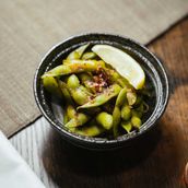Spicy Charred Edamame