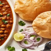 Poori Chole (Chickpeas Curry) poori 4
