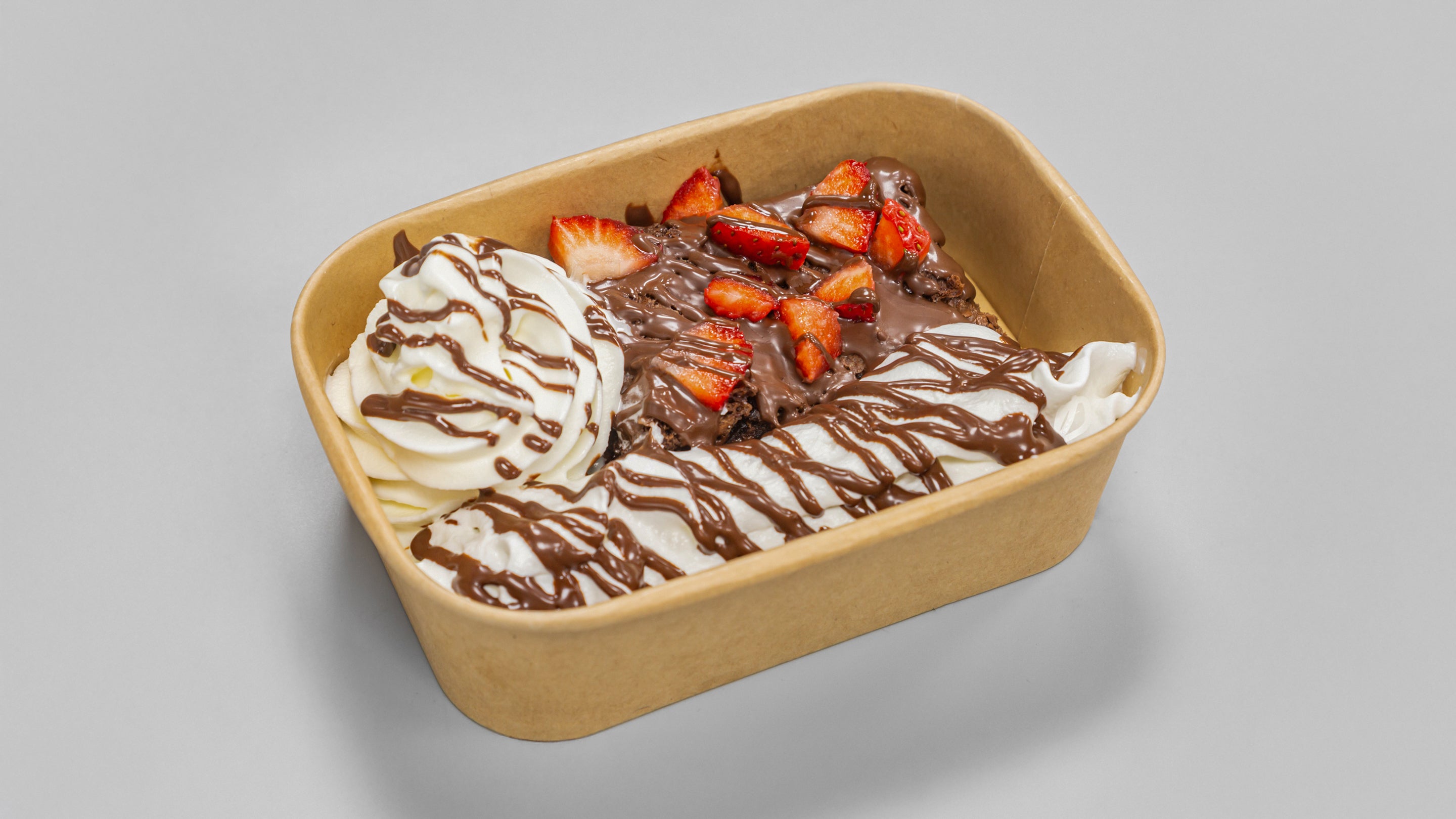 Strawberry and Nutella Brownie Tray