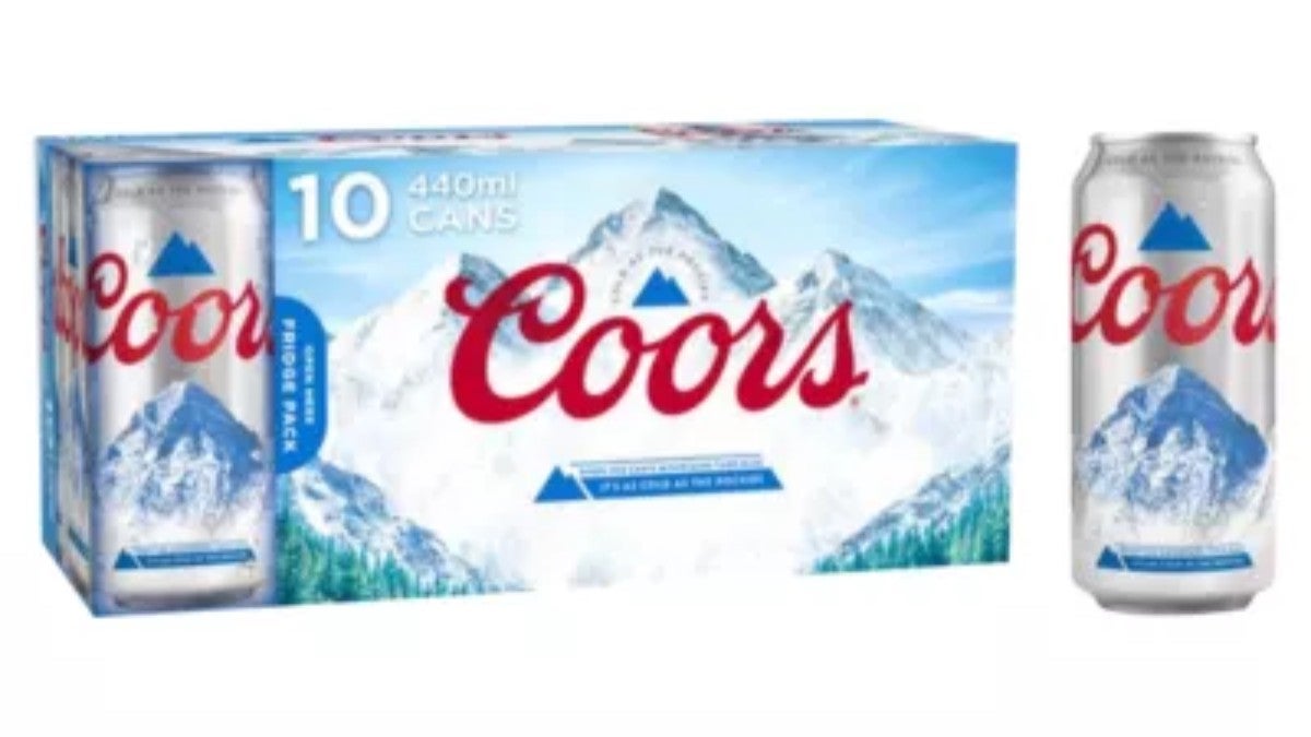 Coors Lager Beer Can 10 x 440ml